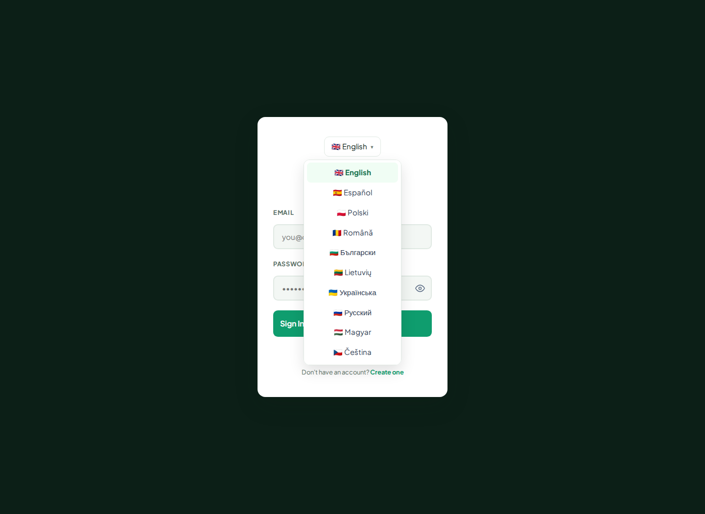LingvaBill security settings